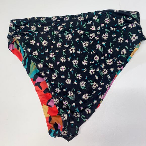 Billabong Islands Away High Rise Reversible Bikini Swim Bottoms Women's Small - Picture 8 of 8